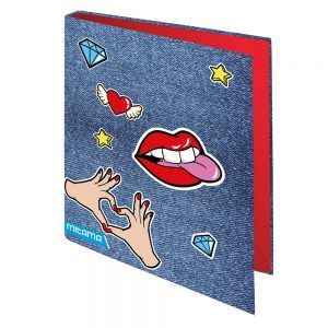 Класьор с 4 ринга Mitama Girl, асортимент