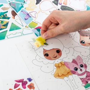 KIDEA игра със стикери по номера Магия