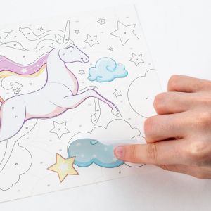 KIDEA игра със стикери по номера Еднорог
