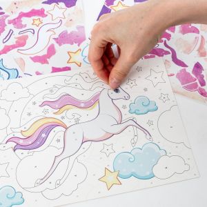 KIDEA игра със стикери по номера Еднорог