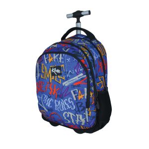 KAOS WHAT'S UP ученическа раница с колела 2 в 1