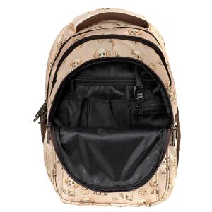 BACKUP 8 P 35 BEIGE DOGS ученическа раница
