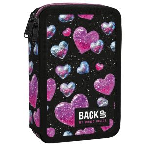 BACKUP 8 DW 32 GLITTER HEARTS несесер с 2 ЦИПА, пълен
