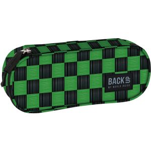 BACKUP 8 A 73 CHECKERBOARD GREEN овален несесер