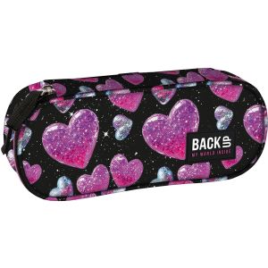 BACKUP 8 A 32 GLITTER HEARTS овален несесер