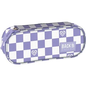 BACKUP 8 A 29 VIOLET CHECKERBOARD овален несесер