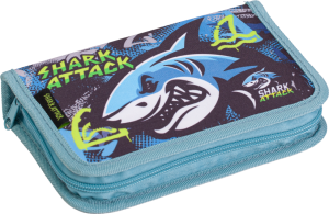 LIZZY CARD Shark ATTACK комплект 5 в 1 - раница, несесер, спортна торба, бутилка, кутия за храна