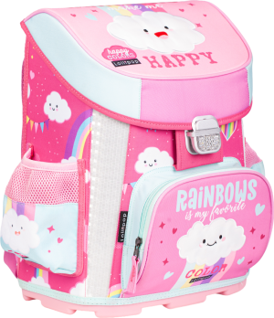 LIZZY CARD LOLLIPOP RAINBOW комплект 5 в 1 - раница, несесер, спортна торба, бутилка, кутия за храна