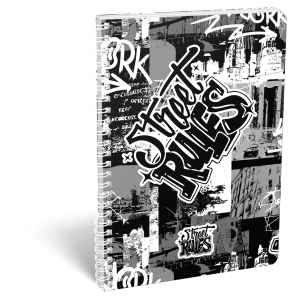 LIZZY CARD Street RULES  тетрадка А4, МКВ