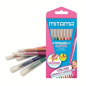 MITAMA GLITTER блестящи флумастери 8 цв.